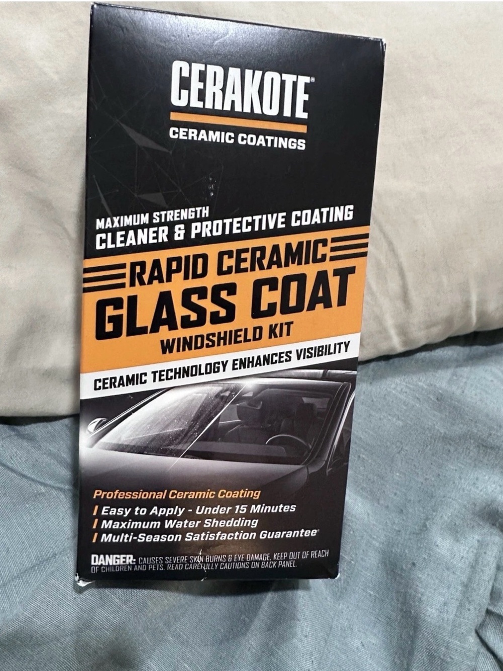 Cerakote Rapid Ceramic Glass Coat Windshield Kit – New